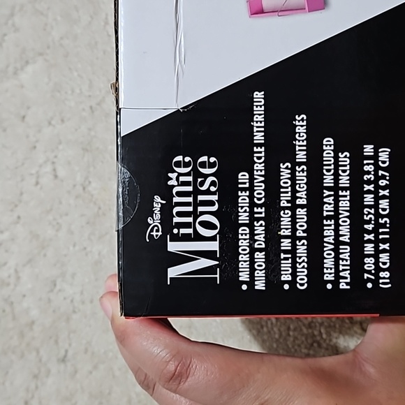 Disney Minnie Mouse Jewelry Box  7.08in x 4.52in x 3.81 in - Picture 2 of 6